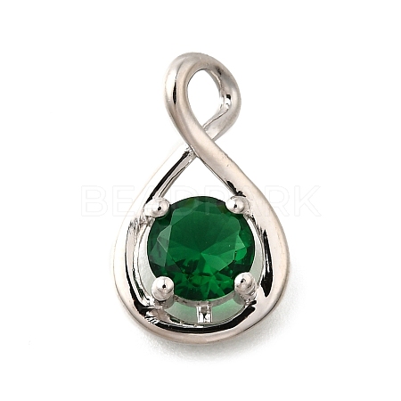 925 Sterling Silver Pave Cubic Zirconia Pendants STER-V001-03P-05-1