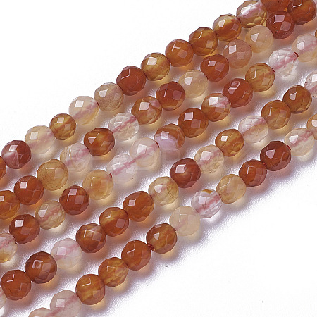Natural Agate Beads Strands G-F596-35-3mm-1