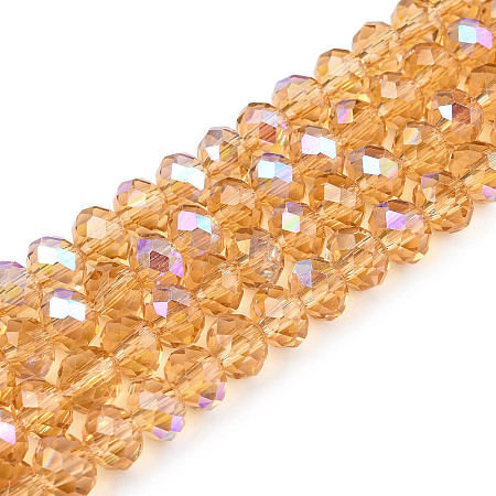 Electroplate Glass Beads Strands EGLA-A044-T6mm-L23-1