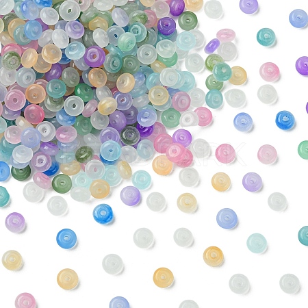 100G Baking Paint Imitation Jade Glass Beads DGLA-YW0001-54K-1