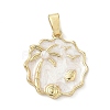 Brass Enamel Pendants KK-K368-60G-1