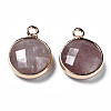 Natural Strawberry Quartz Charms G-Q998-026G-2