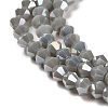 Opaque Solid Color Electroplate Glass Beads Strands LS-GLAA-F029-P4mm-A14-3