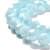 Electroplate Opaque Glass Beads Strands EGLA-A035-P6mm-A10-3