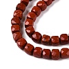 Natural Red Jasper Beads Strands G-N342-130-3