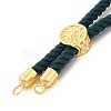 Twisted Nylon Cord Silder Bracelets DIY-B066-03G-17-2