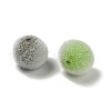 Flocky Opaque Acrylic Beads OACR-I026-01B-2
