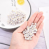 Opaque White Acrylic Beads MACR-YW0001-21A-5