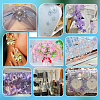 60Pcs 6 Colors Resin Bead Caps RESI-PH0002-70-2