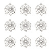 Tibetan Style Alloy Chandelier Components Links TIBE-TAG0001-01-1