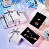 Rectangle Paper Jewelry Set Storage Boxes with Bowknot LS-CON-TAC0014-04G-6