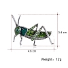 Grasshopper Alloy Rhinestone Brooches PW-WG09710-01-2