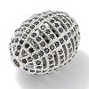 Rack Plating Brass Micro Pave Cubic Zirconia Beads KK-L224-024P-2