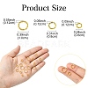 90Pcs 3 Styles Iron Open Jump Rings IFIN-YW0003-45-3