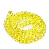 Electroplate Transparent Glass Beads Strands EGLA-A035-T4mm-L03-2