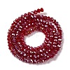Baking Electroplate Glass Beads Strands DGLA-A039-J2MM-B19-2