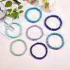 7Pcs 7 Style Handmade Polymer Clay Heishi Surfer Stretch Bracelets Set BJEW-SW00073-06-6
