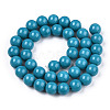 Opaque Solid Color Glass Beads Strands GLAA-T032-P6mm-13-2
