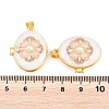 Brass Locket Pendants KK-D232-01G-04-3