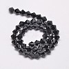 Imitate Austrian Crystal Bicone Glass Beads Strands GLAA-F029-6x6mm-02-2