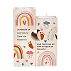 SUPERDANT Memorial Series Wooden Candle Holder and Candles Set AJEW-SD0001-15E-1