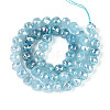 Anti-Tarnish Electroplate Glass Beads Strands LS-GLAA-N064-8mm-11-3
