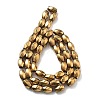 Electroplated Synthetic Magnetic Hematite Beads Strands G-P545-G01-02F-2