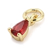 Brass Micro Pave Cubic Zirconia Charms KK-H527-13G-01-2