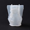 Christmas Theme DIY 3D Snowman Display Decoration Silicone Statue Molds DIY-G058-B01-3