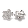 Brass Micro Pave Clear Cubic Zirconia Shank Buttons KK-H738-06P-2