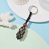 Natural Tourmaline Wishing Bottle Keychain KEYC-JKC00726-03-2