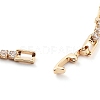 Golden Brass Link Bracelet BJEW-C055-05H-G-3
