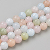 Natural Morganite Beads Strands G-Q961-08-8mm-1