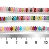Dyed Natural White Jade & Natural Red Jasper & Synthetic Malachite Beads Strands G-B135-C01-01-4