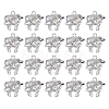20Pcs Zinc Alloy Rhinestone Pendants ALRI-FH0001-26A-1