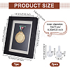 Rectangle Wood Medal Display Frame AJEW-WH0348-322B-2