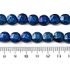 Electroplated Natural Lava Rock Beads Strands G-A256-F01-01H-4