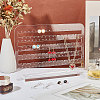 6-Tier Transparent Acrylic Earring Display Stands EDIS-WH0031-14B-5
