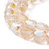 Electroplate Opaque Glass Beads GLAA-F108-10A-13-3