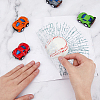 Resin 3D Baseball PVC Waterproof Car Stickers DIY-WH0349-181-3