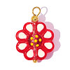304 Stainless Steel with Glass Pendants GL-OY001-01G-02-1