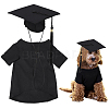 Polyester Dog Cat Clothes Graduation Party Costume AJEW-WH20115-16A-1