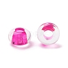 Transparent Acrylic European Beads TACR-P009-C01-06-2