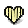 Zeld Pixel Heart Alloy Brooches JEWB-I032-05EB-03-1