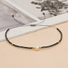 Adjustable Glass Seed Bead Braided Bead Bracelets for Women VT9382-14-2