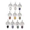 Natural & Synthetic Mixed Gemstone Pendants G-A226-01P-1