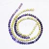 Natural Assorted Stone Round Bead Strands G-F425-09-2