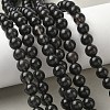 Natural Ice Obsidian Beads Strands G-P590-A01-8mm-03-1