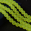 Baking Paint Transparent Glass Bead Strands GLAA-S031-4mm-30-1