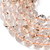 Natural Herkimer Diamond Beads Strands G-Z115-C03-6mm-8